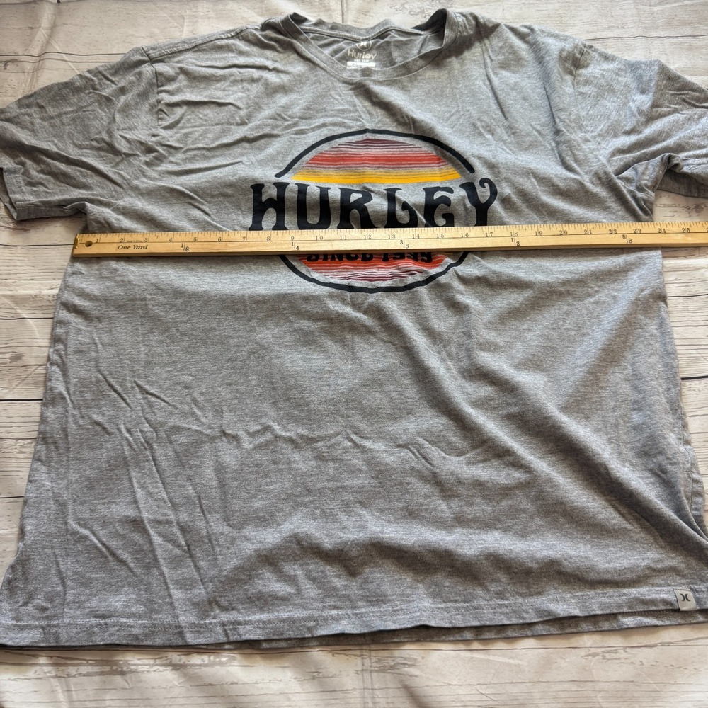 Hurley T-Shirt Short Sleeve Graphic Print Gray Men's Size XL - Picture 5 of 8